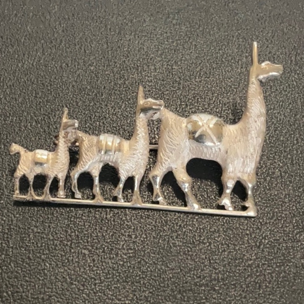 Llamas Brooch